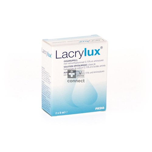 Lacrylux Solution Ophtalmique 2 x 8 ml