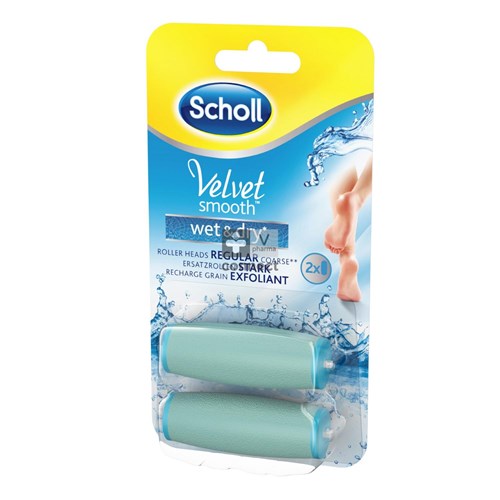 Scholl Velvet Smooth Wet & Dry Rouleaux de Remplacement 2 Pièces