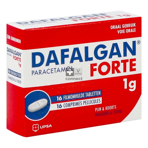 Dafalgan Forte Droog 1g Tabl 16