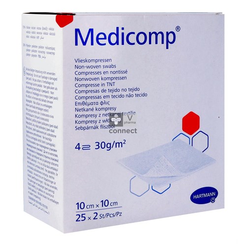 Medicomp Compresse Stérile 4PL 10 X10 Cm 30 g  25X2