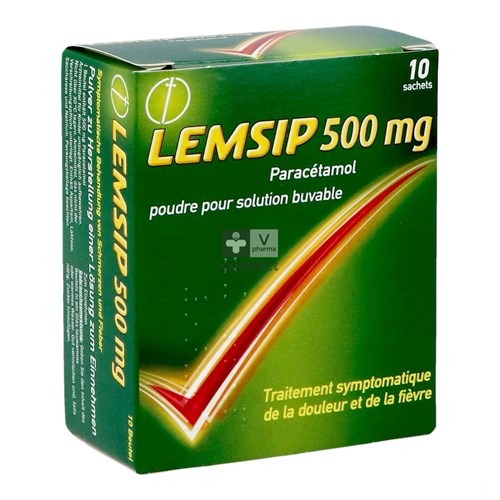 Lemsip 500 mg Citron 10 Sachets