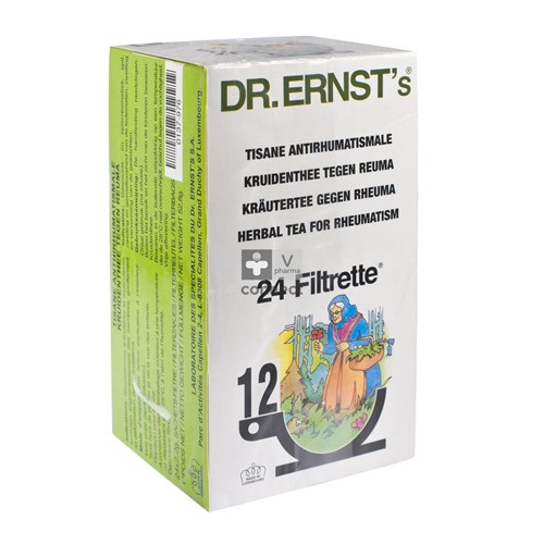 Dr Ernst N° 12 Tisane Anti Rhumatismale 24 Filtrettes