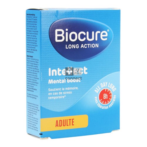 Biocure Long Action Intellect Mental Boost 30 Comprimés
