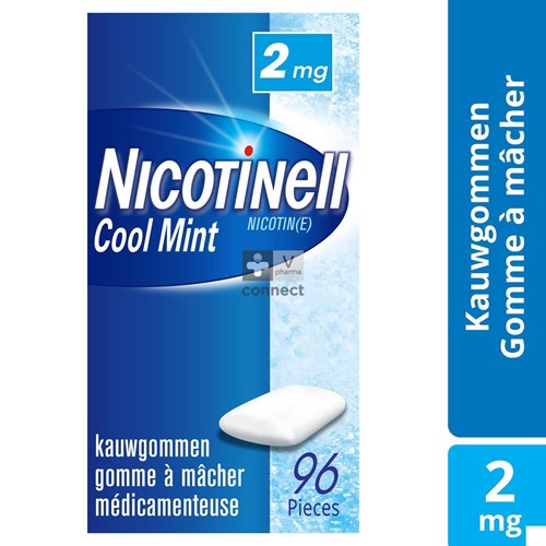 Nicotinell Cool Mint 2 mg 96 Gommes à Macher
