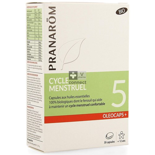 Pranarom Oleocaps+ Bio 5 Menstruation 30 Capsules