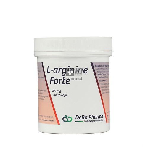 Deba L Arginine Forte 500 mg 100 Capsules