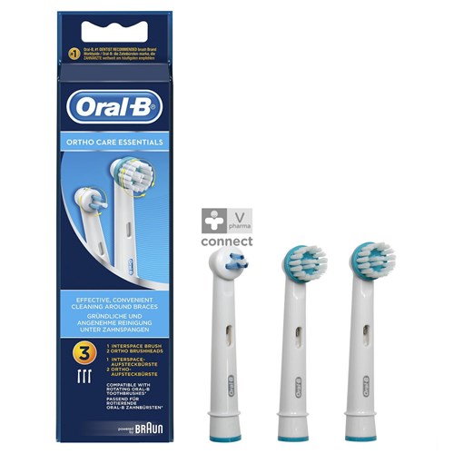 Oral B Recharges Ortho Kit 3 Pièces