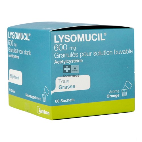Lysomucil 600 mg 60 Sachets