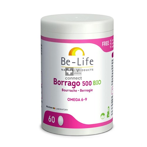 Be-Life Borrago 500 Bio 60 Capsules