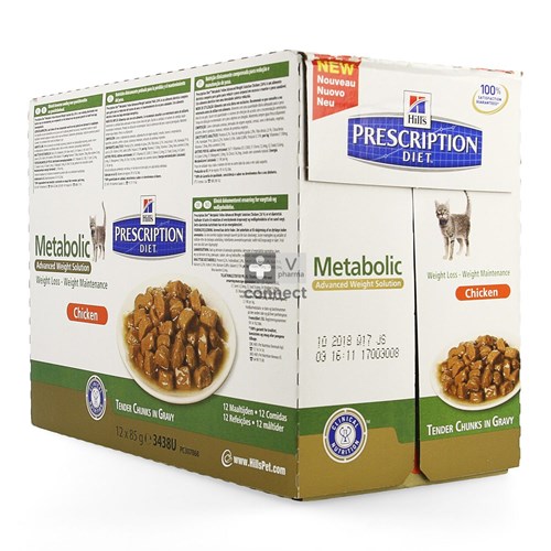 Hills Prescription Diet Feline Metabolic 12 Sachets Repas