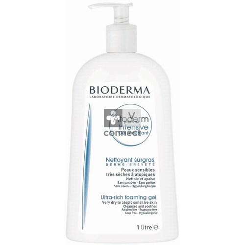 Bioderma Atoderm Intensive Schuimende gel ultra-verzachtend 1 l promoprijs