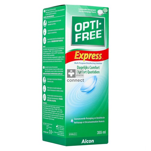 Opti-free Express Vloeistof voor contactlenzen 355 ml