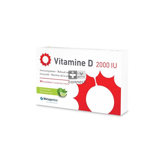 Metagenics Vitamine D 2000 IU 84 Comprimés