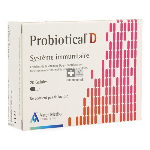 Probiotical D 20 Gélules