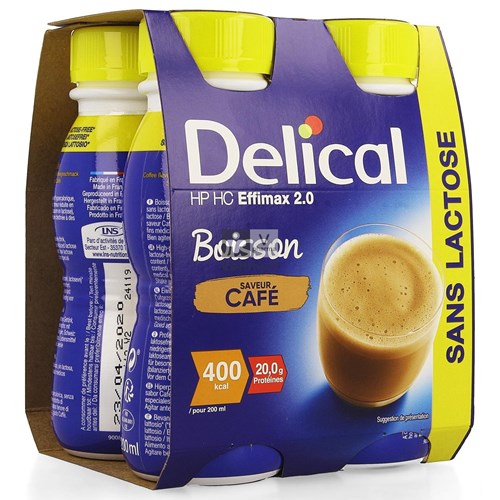 Delical Effimax 2.0 Café    4 X 200 ml