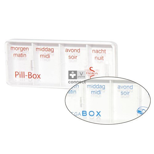 Pill Box Pilulier 4 Compartiments