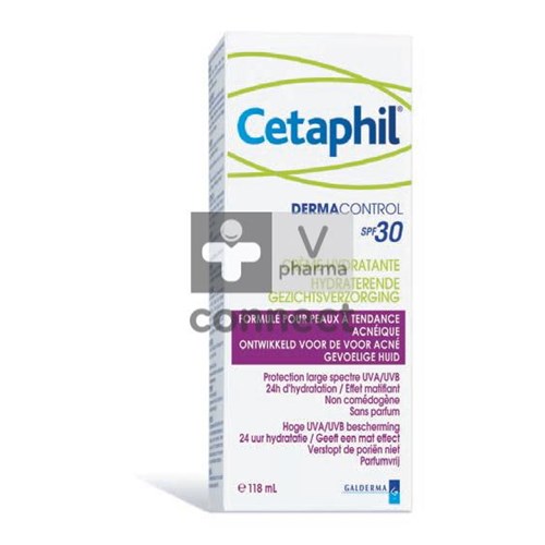 Cetaphil Dermacontrol Crème Hydratante SPF30 118 ml