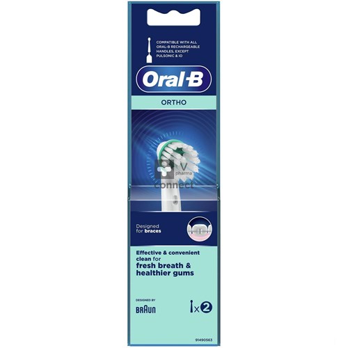 Oral B Refill Ortho Brush Heads 2 Pièces