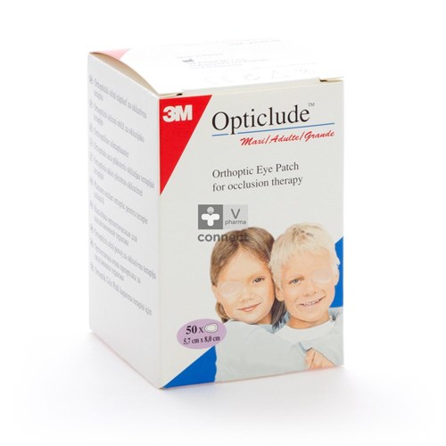 Opticlude 3m Oogkompres Stand 82mmx57mm 50 1539