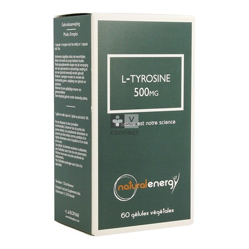 Natural Energy L Tyrosine 500 mg 60 Capsules