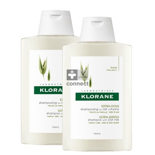 Klorane Shampooing Avoine 2 x 200 ml Prix Promo