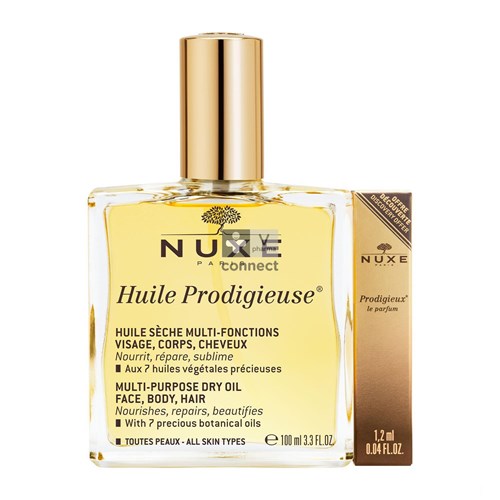 Nuxe Huile Prodigieuse 100 ml + Parfum 1,2 ml Gratuit