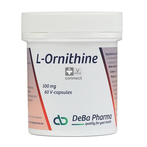 Deba L Ornithine 500 mg 60 Capsules