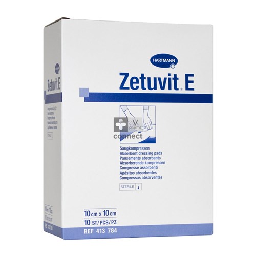 Zetuvit E Compresses Steriles 10 x 10   10 Pieces