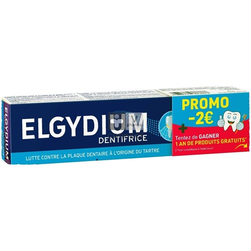 Elgydium Tandpasta A/plak 75ml Promo -2€