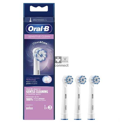 Oral B Refill Eb60 Sensitive Clean 3 Pièces