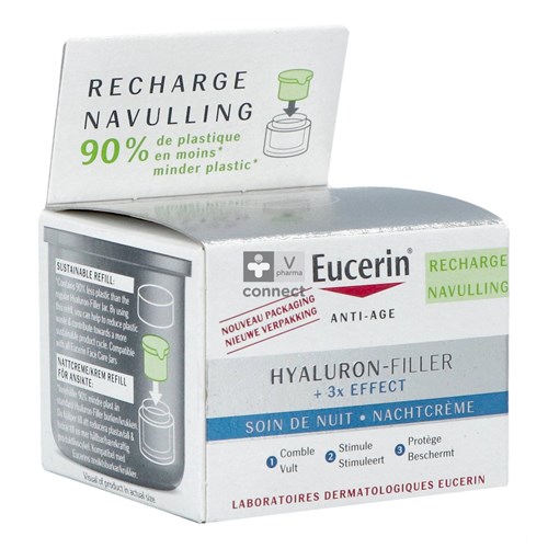 Eucerin Hyaluron Filler +3X Effect Soin Nuit Recharge 50 ml