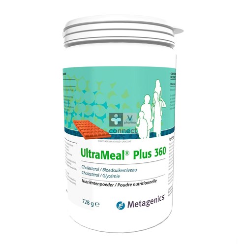Ultrameal Plus 360 Chocolade Pot 728g Metagenics