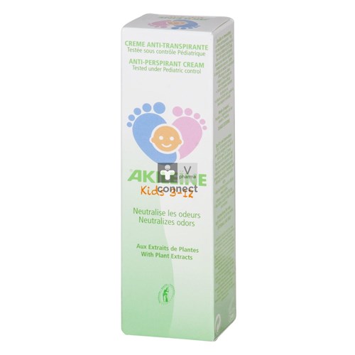 Akileine Kids 3-12 Creme A/transpiratie Tube 50ml
