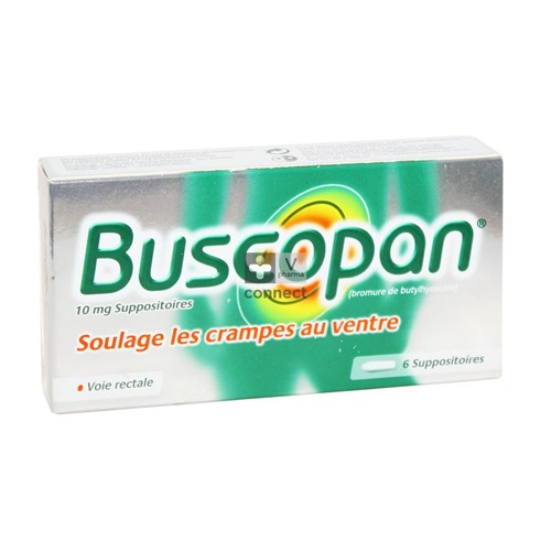 Buscopan Suppositoires 6 X 10 Mg