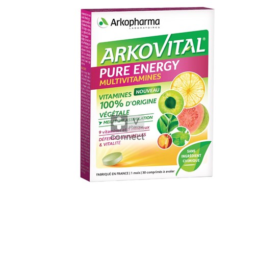 Arkovital Pure Energy 30 Comprimés