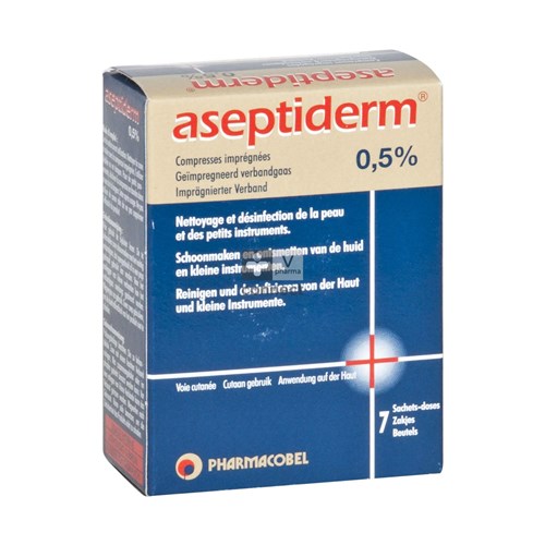 Aseptiderm Lingettes  Antiseptiques  7 Pièces
