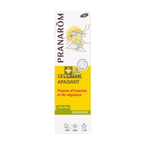 Pranarom Aromapic Bio Gel Crème Apaisant Anti-Moustiques 40 ml