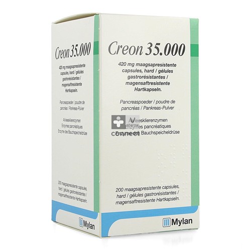 Creon 35000 420 mg 200 Gélules