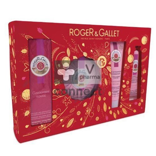 Roger Gallet Coffret Gingembre Rouge Edition 30 ml 4 Produits