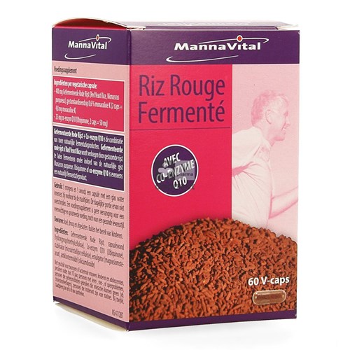 Mannavital Riz Fermenté + Co Enzyme Q10   60 Gélules