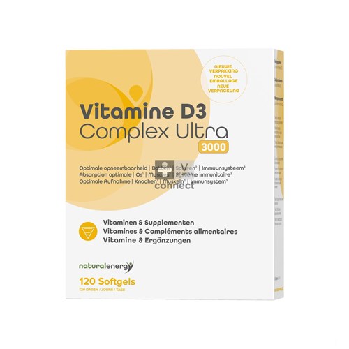 Vitamine D Complex Ultra 3000ui 120 Natural Energy