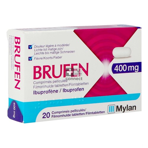 Brufen 400 mg 20 Comprimés Pelliculés