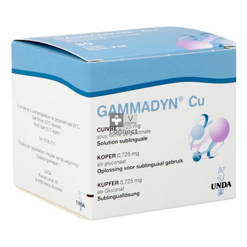 Gammadyn Cu  Ampoules 30 X 2 ml