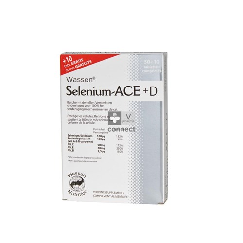 Selenium Ace + D 30 Comprimés + 10 gratuits