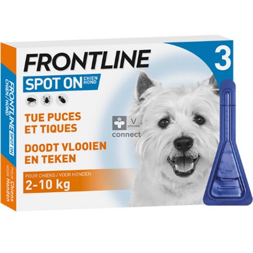 Frontline Spot-On Chien 2-10 Kg 3 Pipettes