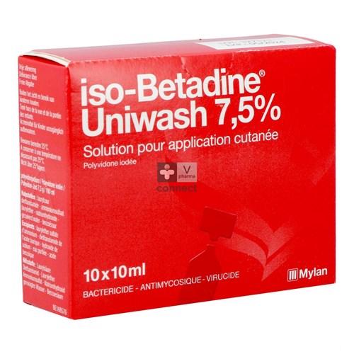 Iso-Betadine Savon Uniwash 10 X 10 ml