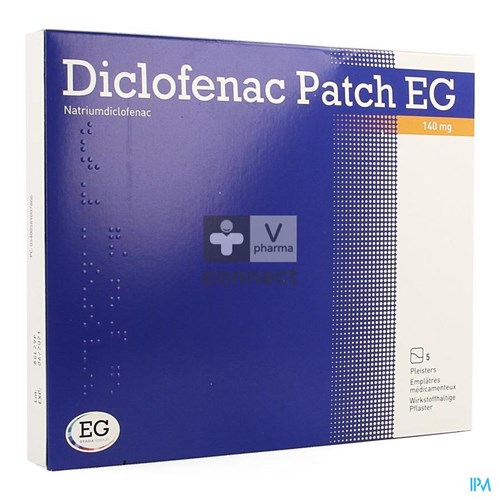 Diclofenac Patch EG 140 mg 5 Emplâtres