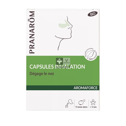Pranarom Aromaforce Bio Inhalation 15 Capsules