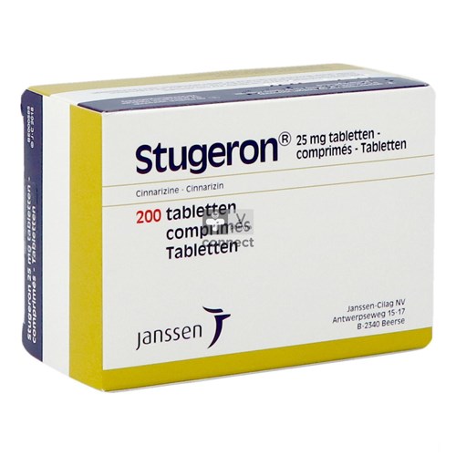 Stugeron  Comprimes 200 X 25 Mg