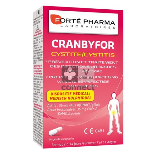 Forte Pharma Cranbyfor Cystite 14 Gelules
